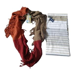New! Two Infinity scarf's (tickled pink and Old Navy)
